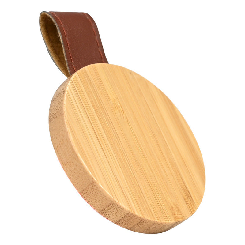 Espejo De Bolsillo Bamboo Y Eco Cuero