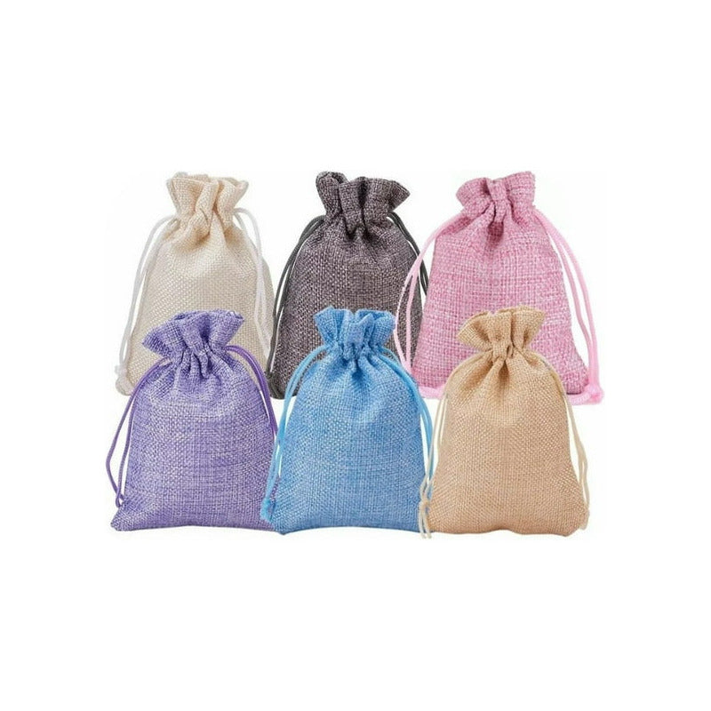 Pack 15 Bolsas Arpillera Sacos 7x9cm Colores Disponibles
