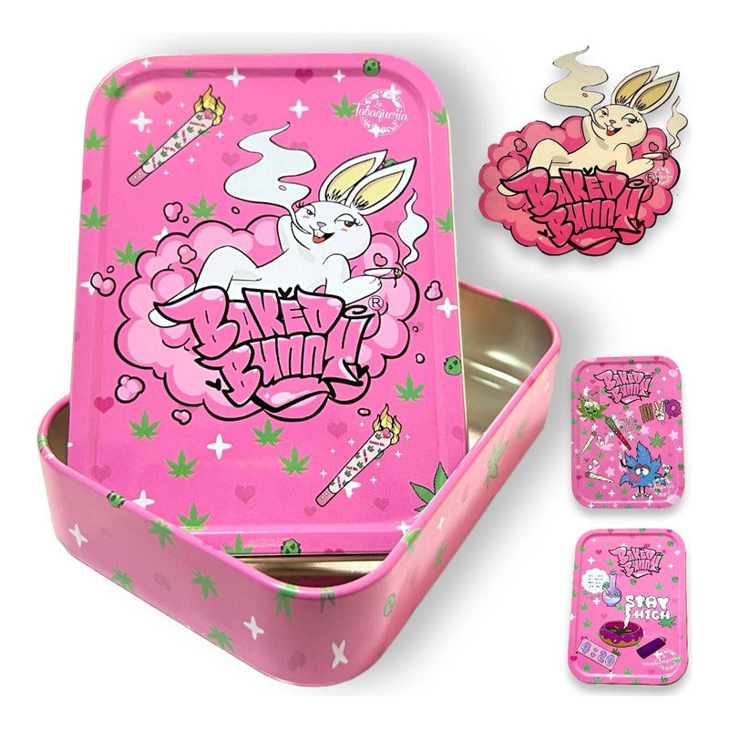 Pack Caja Metálica Baked Bunny + Accesorios Para Enrolar