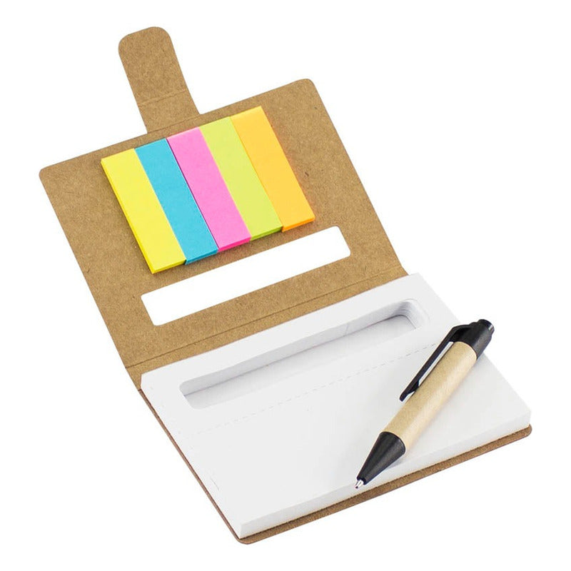 Libreta Memo Set Ecológico Con Lápiz Pack 10 Unidades