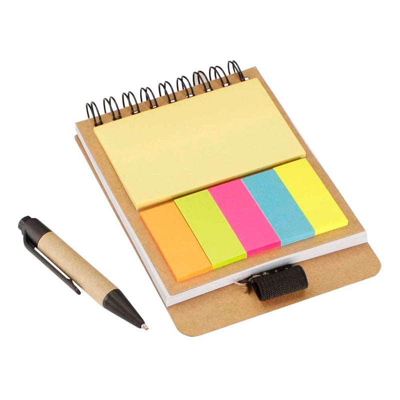 Libreta Set Ecológico Con Bolígrafo Pack 25 Unidades