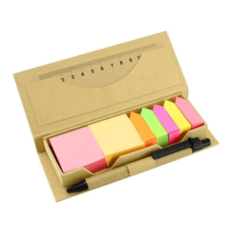Set Ecológico De Oficina + Bolígrafo + Regla