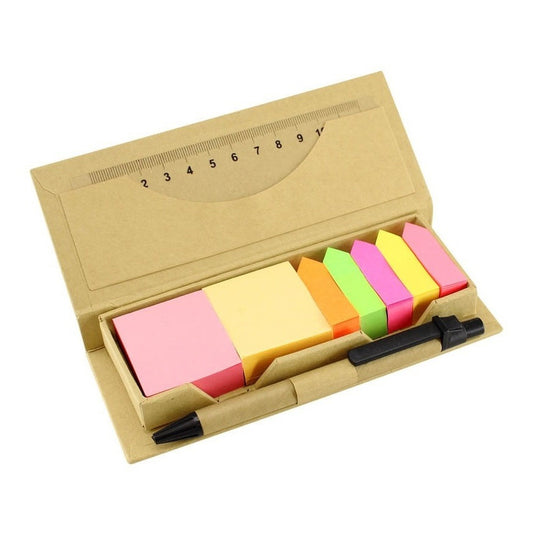 Set Ecológico De Oficina + Bolígrafo + Regla
