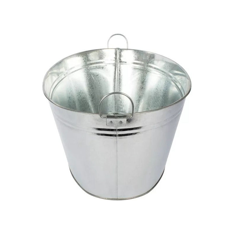 Balde Para Hielo Hielera Galvanizado Gigante De 87 Litros