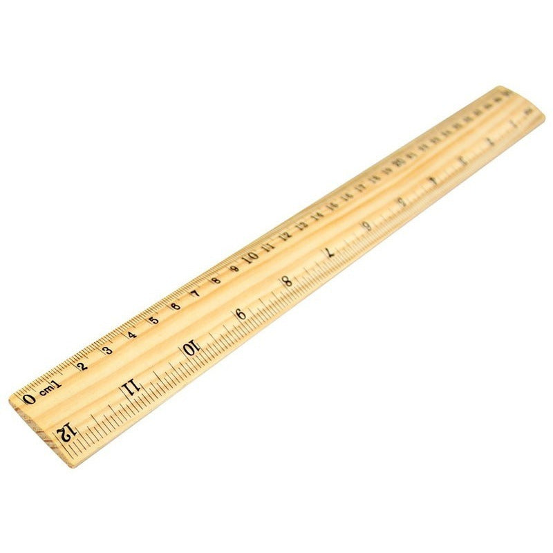 Regla De Madera 30 Cm
