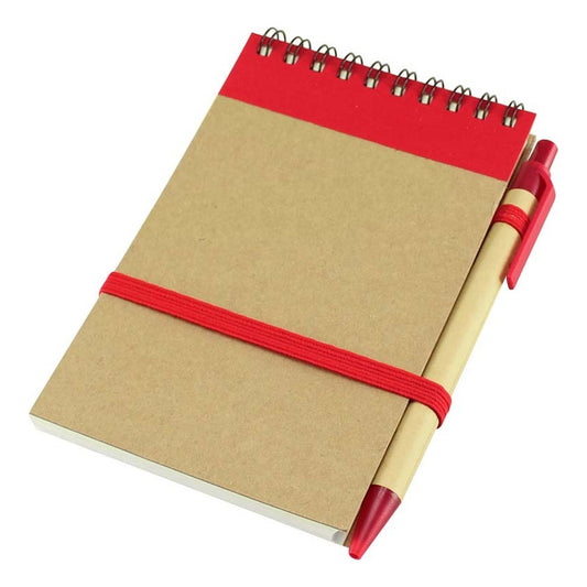 Libreta Ecológica Con Lápiz Pack 50 Uds. Color A Elección