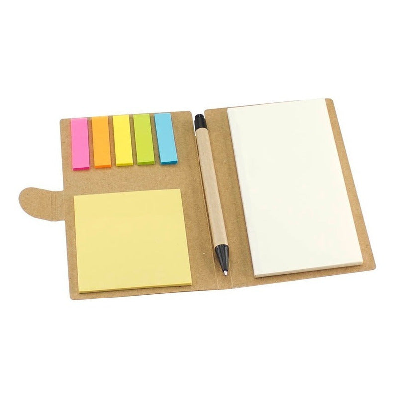 Libreta Memo Set Ecológica C/lápiz - Accesorios Pack 10 Unds