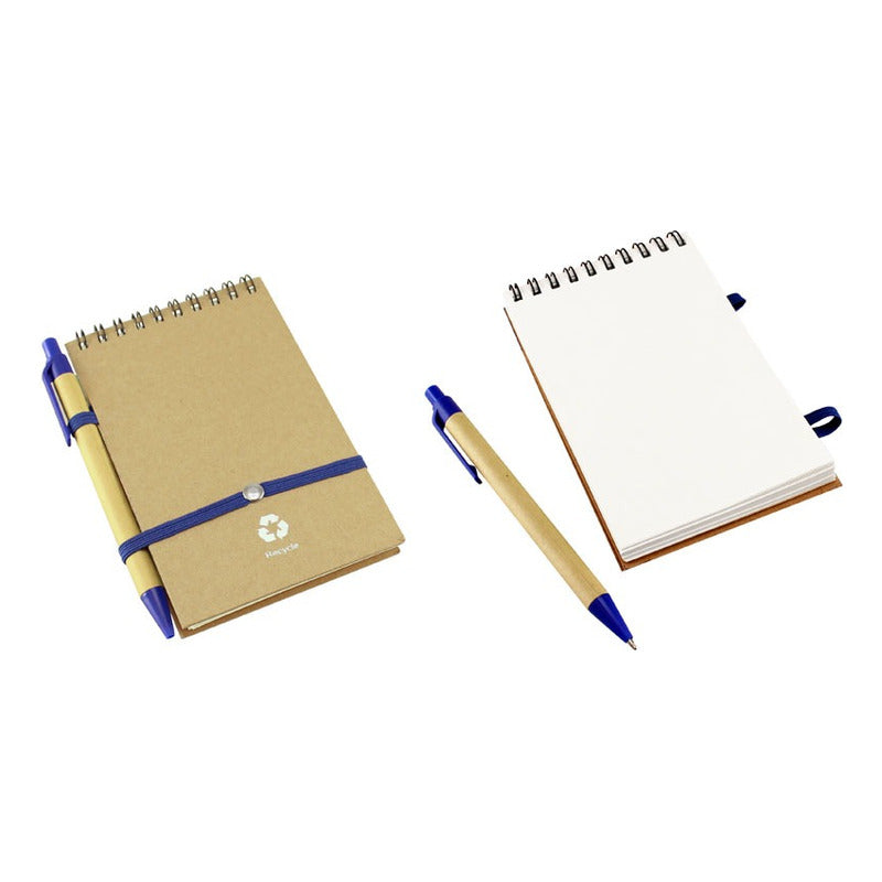 Libreta Ecológica Con Lápiz Pack 50 Uds. Color A Elección