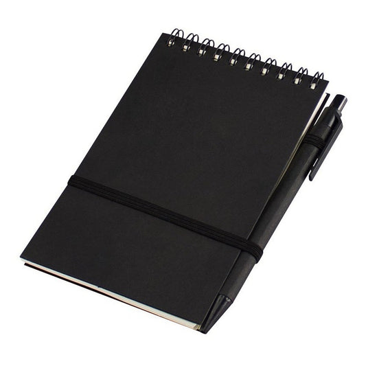 Libreta Ecológica Negra Con Lápiz