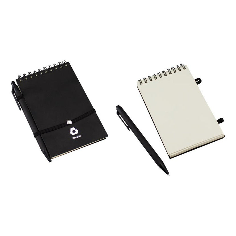 Libreta Ecológica Negra C/lápiz Pack De 25 Unds Con Defectos