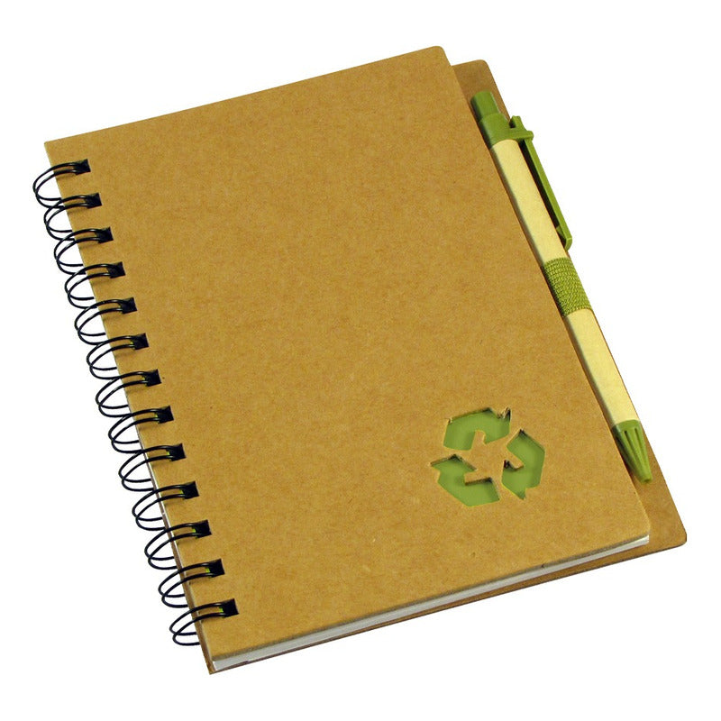 Libreta Ecológico Incluye Lápiz Ecológico Con Tapa Dura