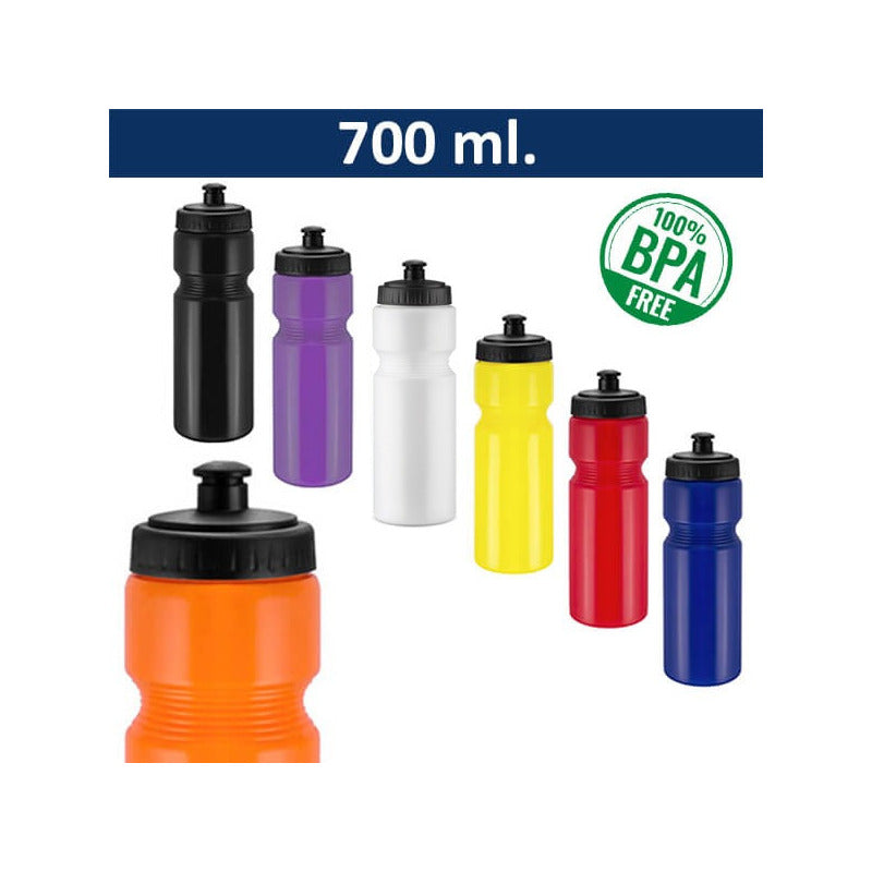 Botella De Agua Para Bicicletas / Gimnasio 700 Cc Pack 6 Und