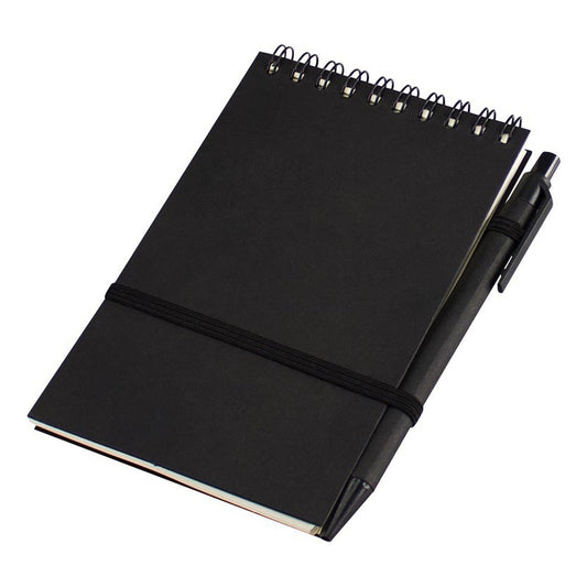 Libreta Ecológica Negra Con Lápiz Pack De 25 Unidades