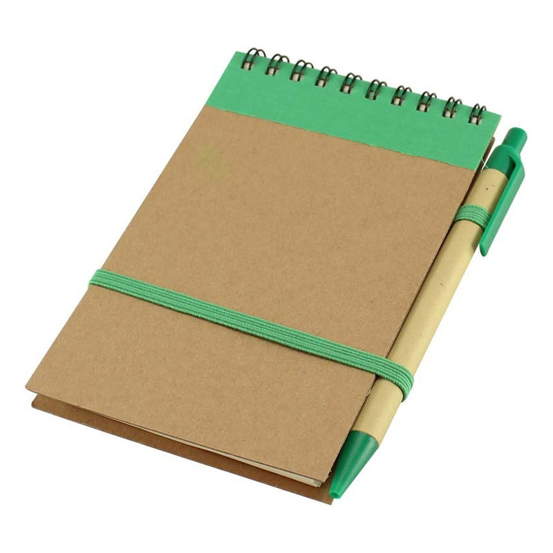 Libreta Ecológica Con Lápiz Pack 30 Uds. Color A Elección