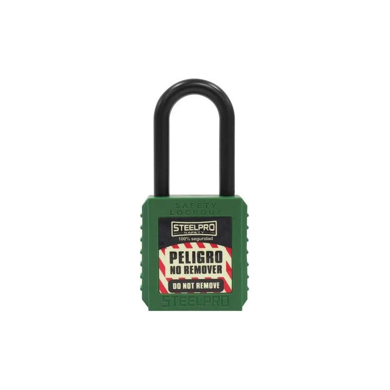 Candado De Bloqueo Dieléctrico Color Verde Pack 4 Unidades