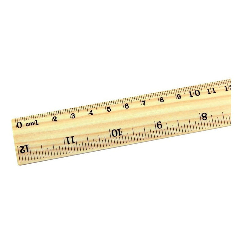Regla De Madera 30 Cm