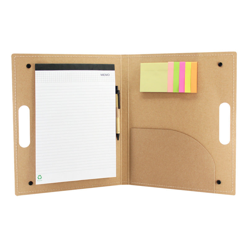 Carpeta De Cartón Ecológico Incluye Accesorios Pack 180 Unds