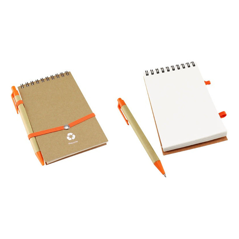 Libreta Ecológica Con Lápiz Pack 20 Uds. Color A Elección