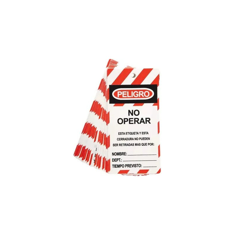 Tarjeta Bloqueo Peligro No Operar Pack 5 Unidades