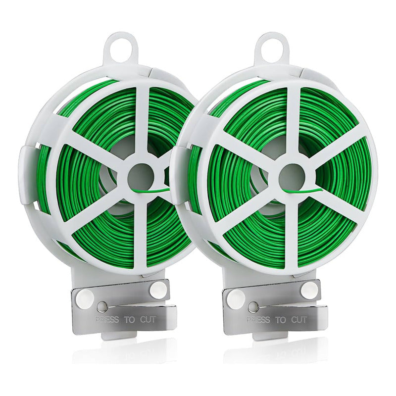 Set 4 Rollos Alambre De Jardín Invernadero Planta 50 Mts C/u