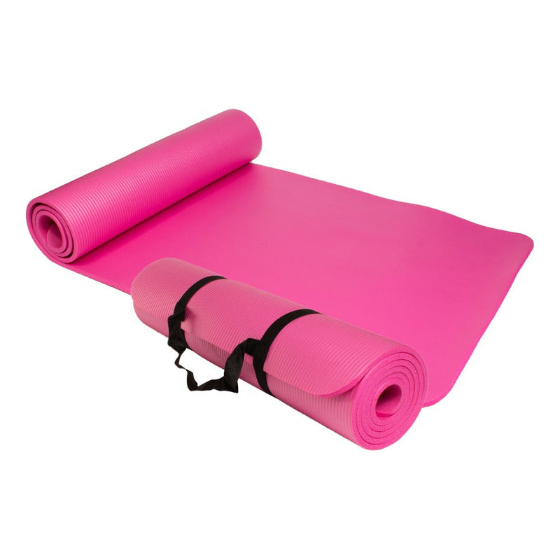 Pack 3 Mat Yoga 8 Mm Alfombra Gruesa Colores Surtidos Color